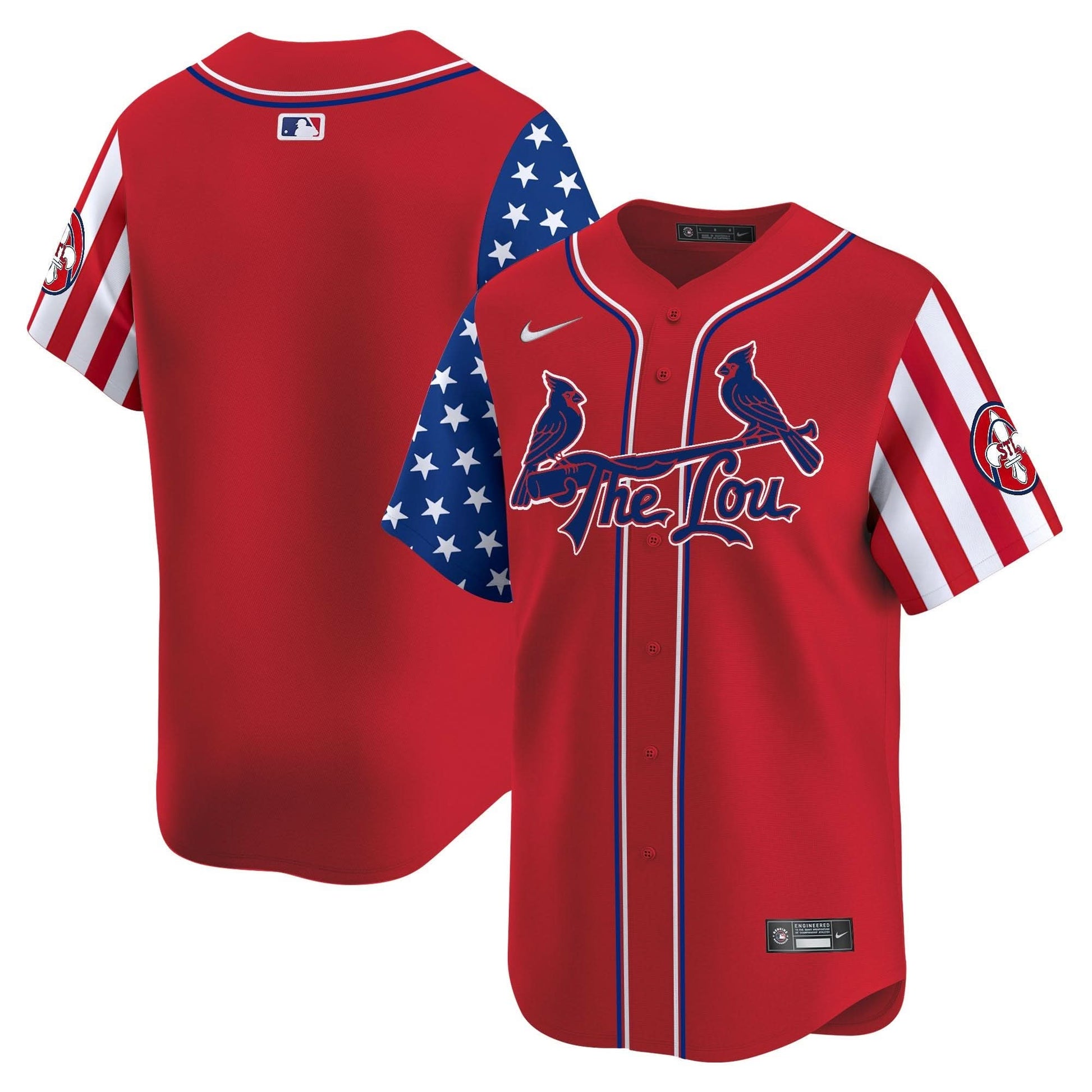 St. Louis Cardinals 2025 Independence Day Vapor Premier Limited Jersey - All Stitched