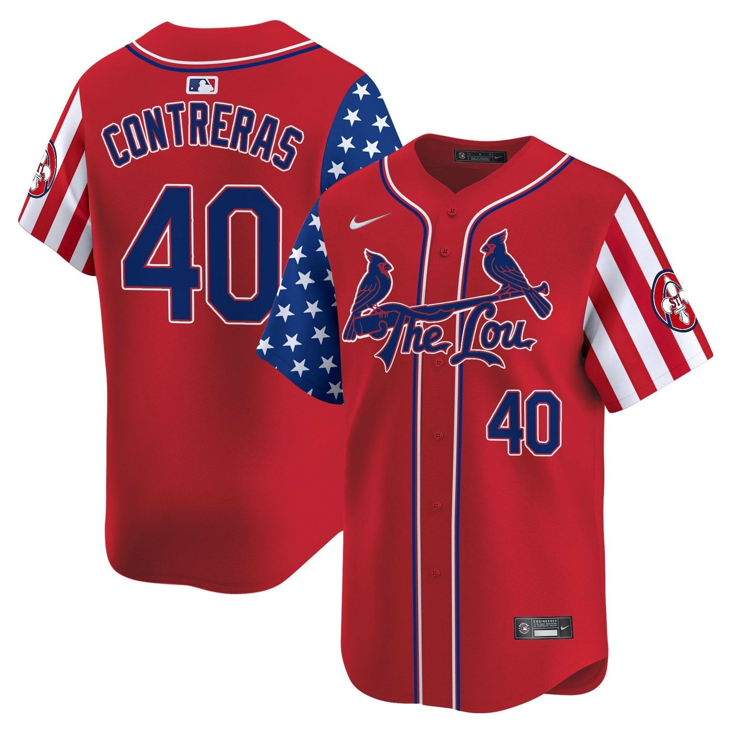 St. Louis Cardinals 2025 Independence Day Vapor Premier Limited Jersey - All Stitched