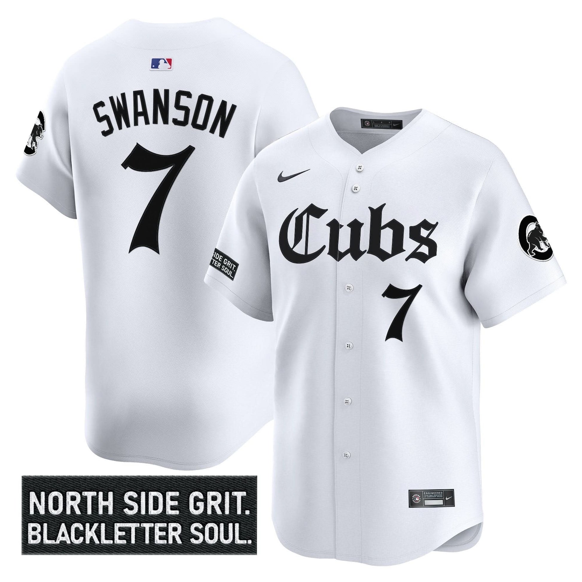 Chicago Cubs 'Gothic North Side Edition' Vapor Premier Limited Jersey - All Stitched