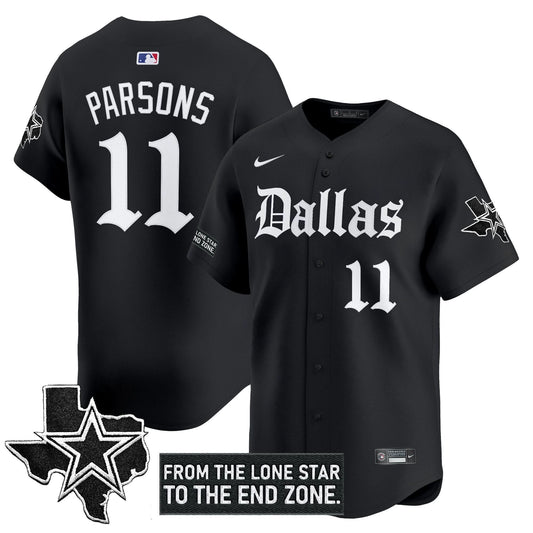 Dallas Cowboys 'Gothic Lone Star Edition' Vapor Baseball Jersey - All Stitched