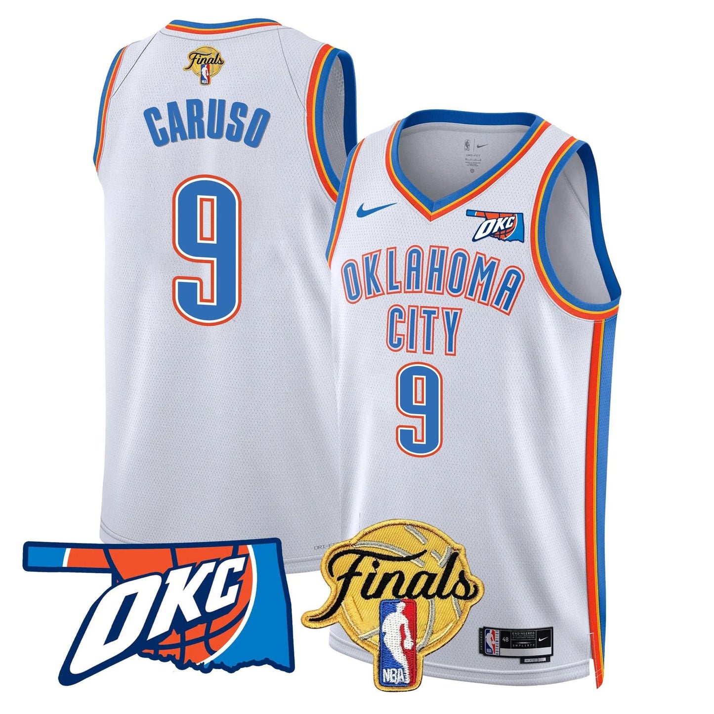 Oklahoma City Thunder Jersey - Final Patch - All Stitched