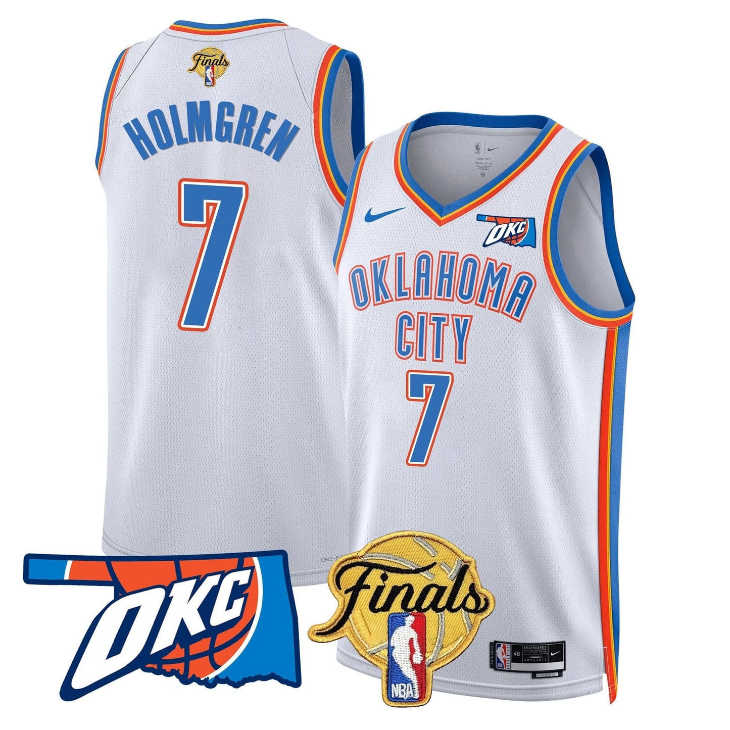 Oklahoma City Thunder Jersey - Final Patch - All Stitched