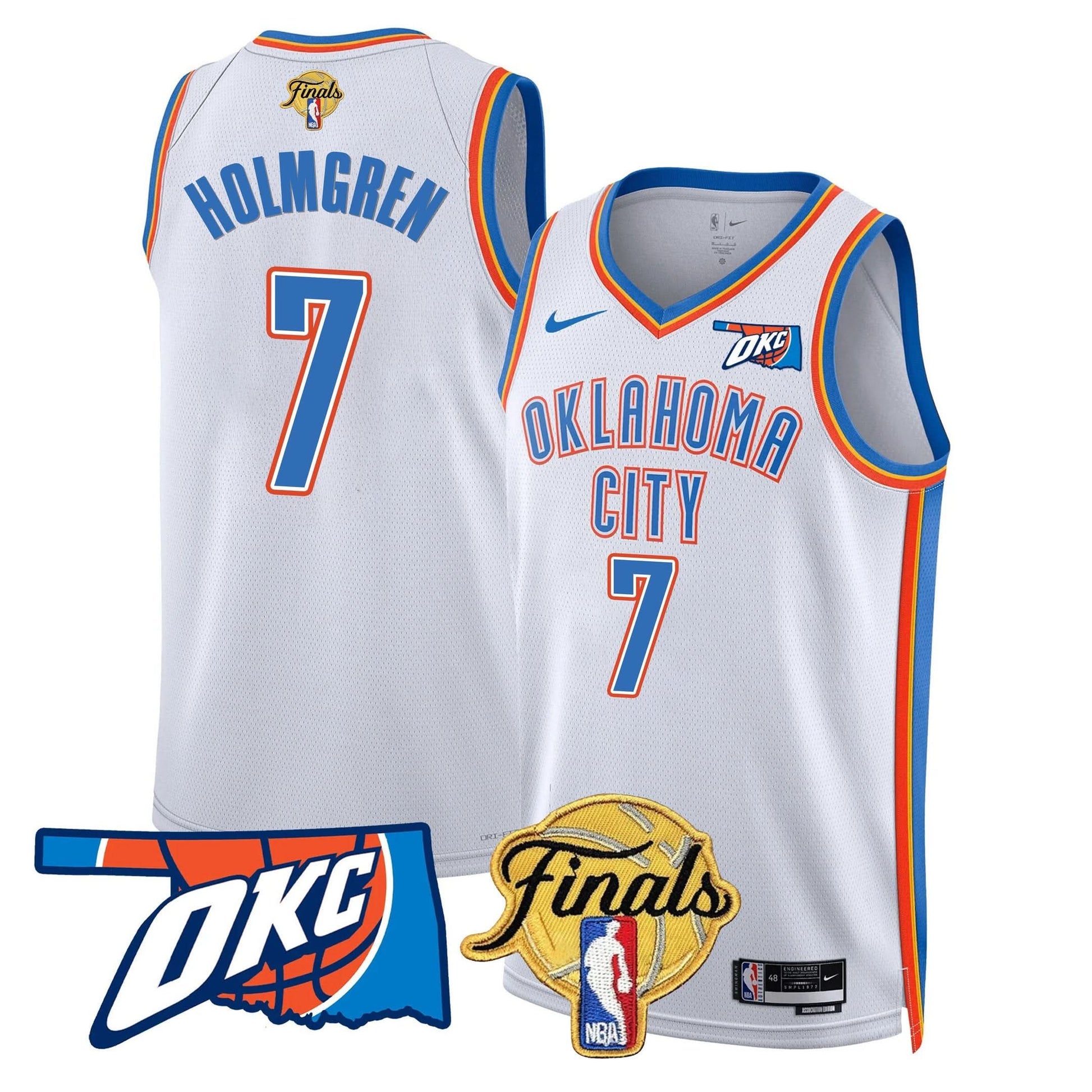 Oklahoma City Thunder Jersey - Final Patch - All Stitched