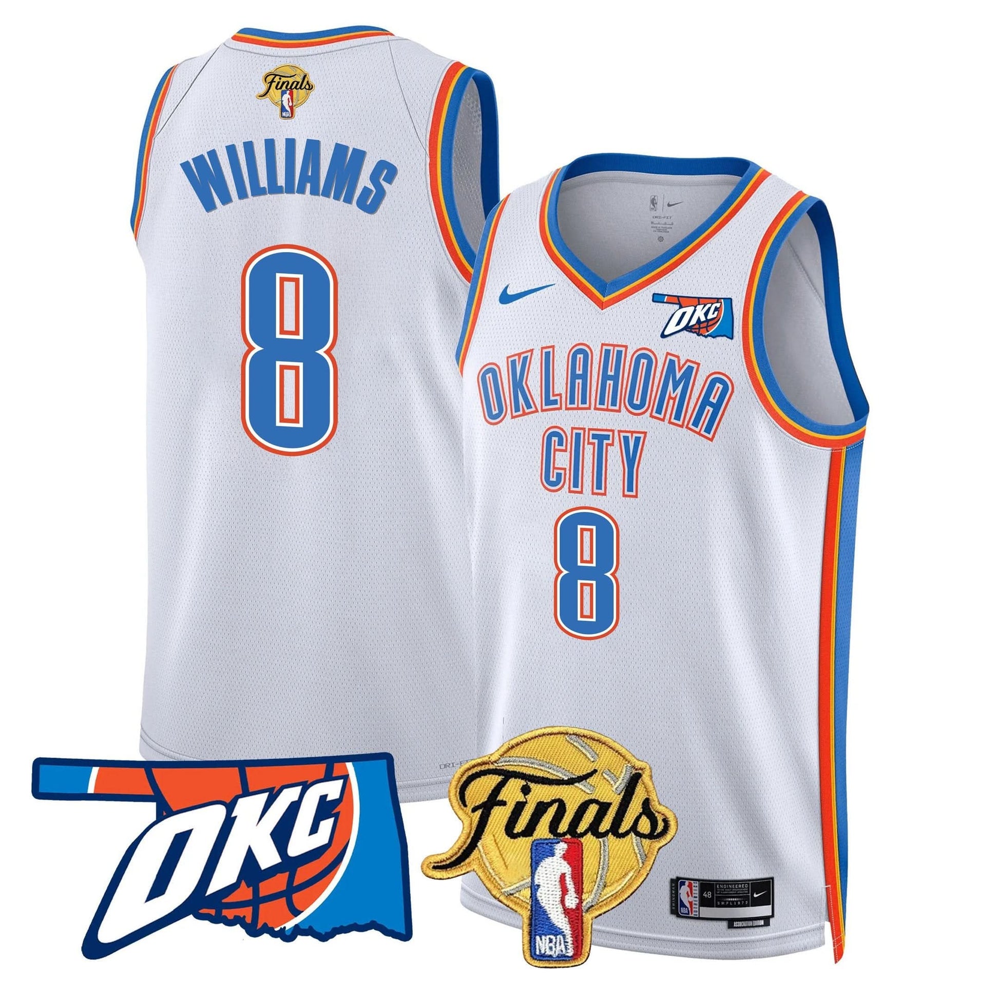 Oklahoma City Thunder Jersey - Final Patch - All Stitched