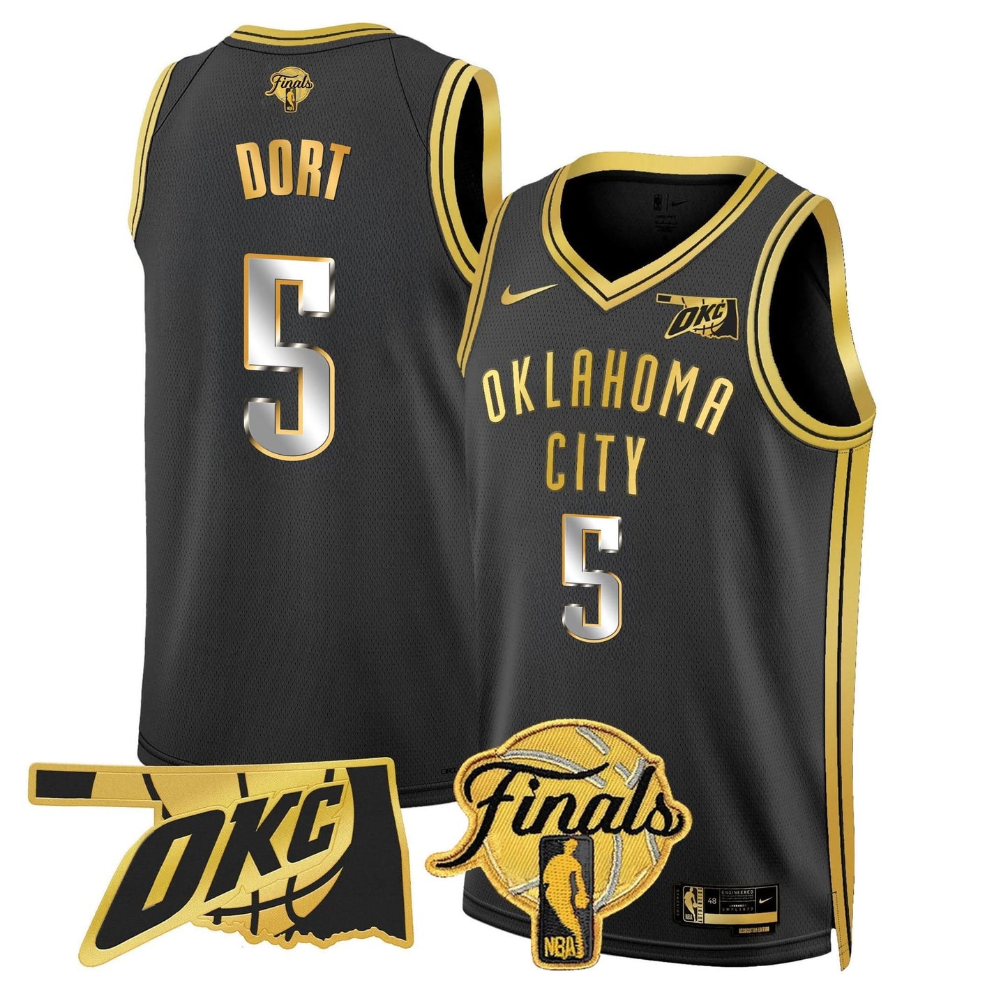 Oklahoma City Thunder Jersey - Final Patch - All Stitched