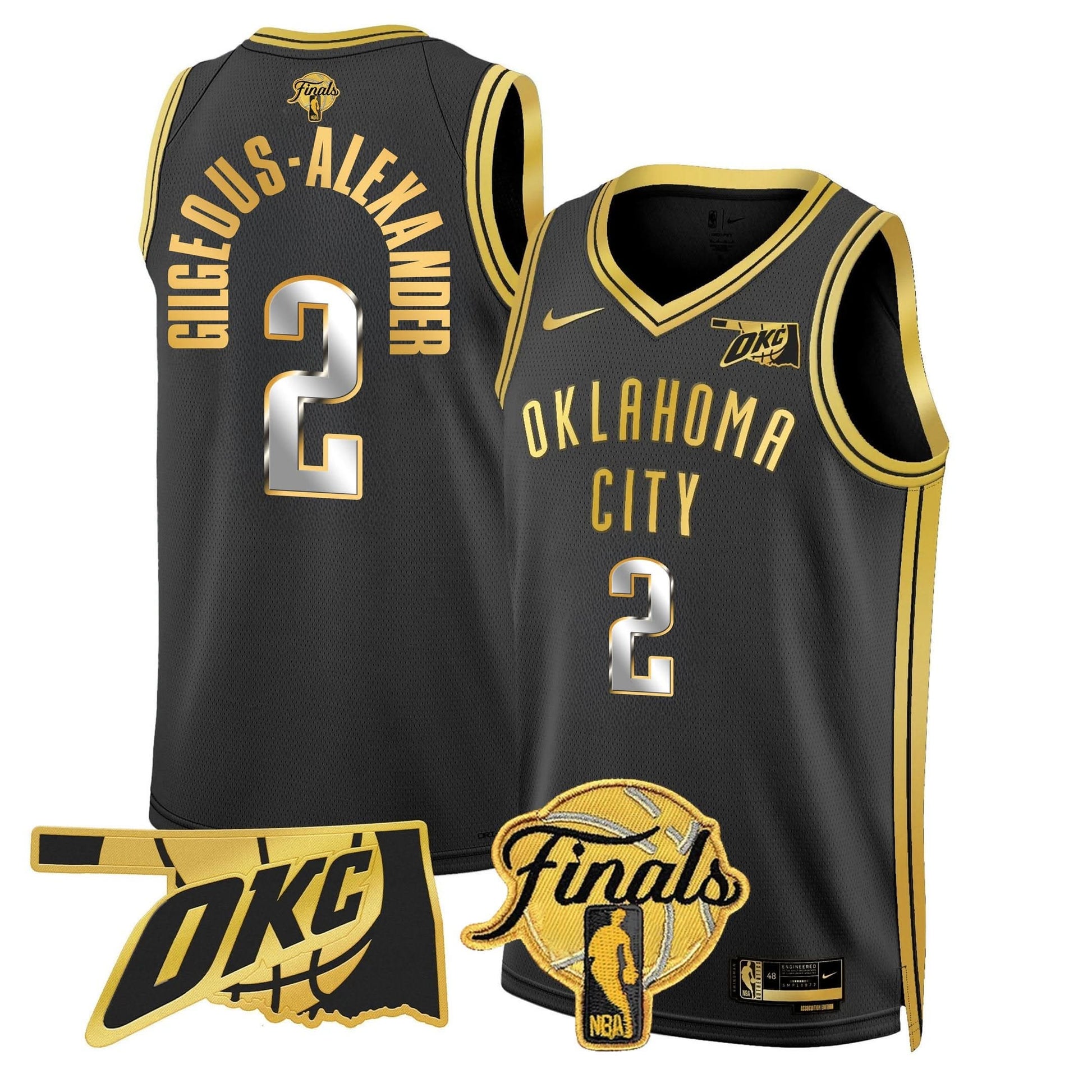 Oklahoma City Thunder Jersey - Final Patch - All Stitched