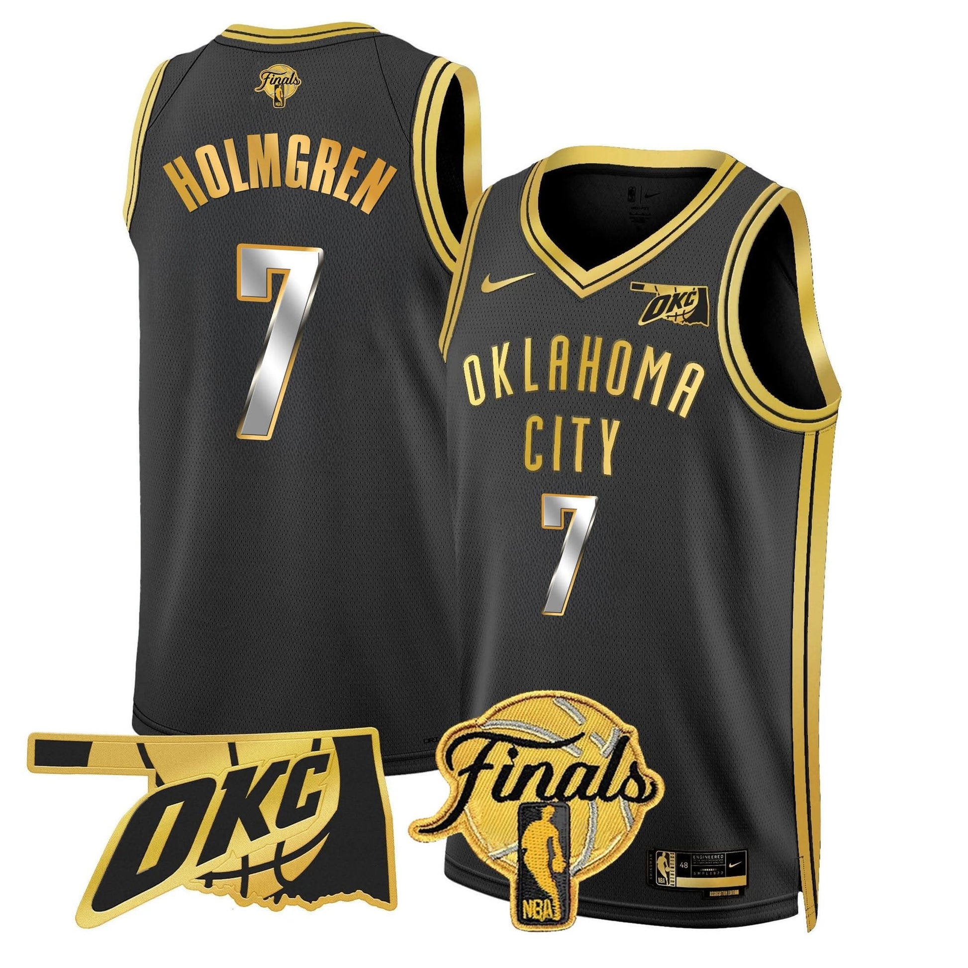 Oklahoma City Thunder Jersey - Final Patch - All Stitched