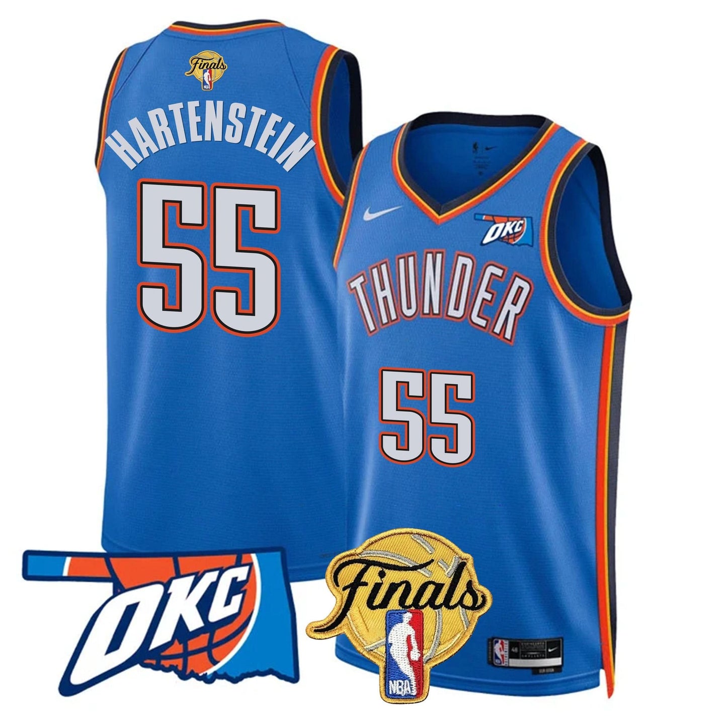 Oklahoma City Thunder Jersey - Final Patch - All Stitched