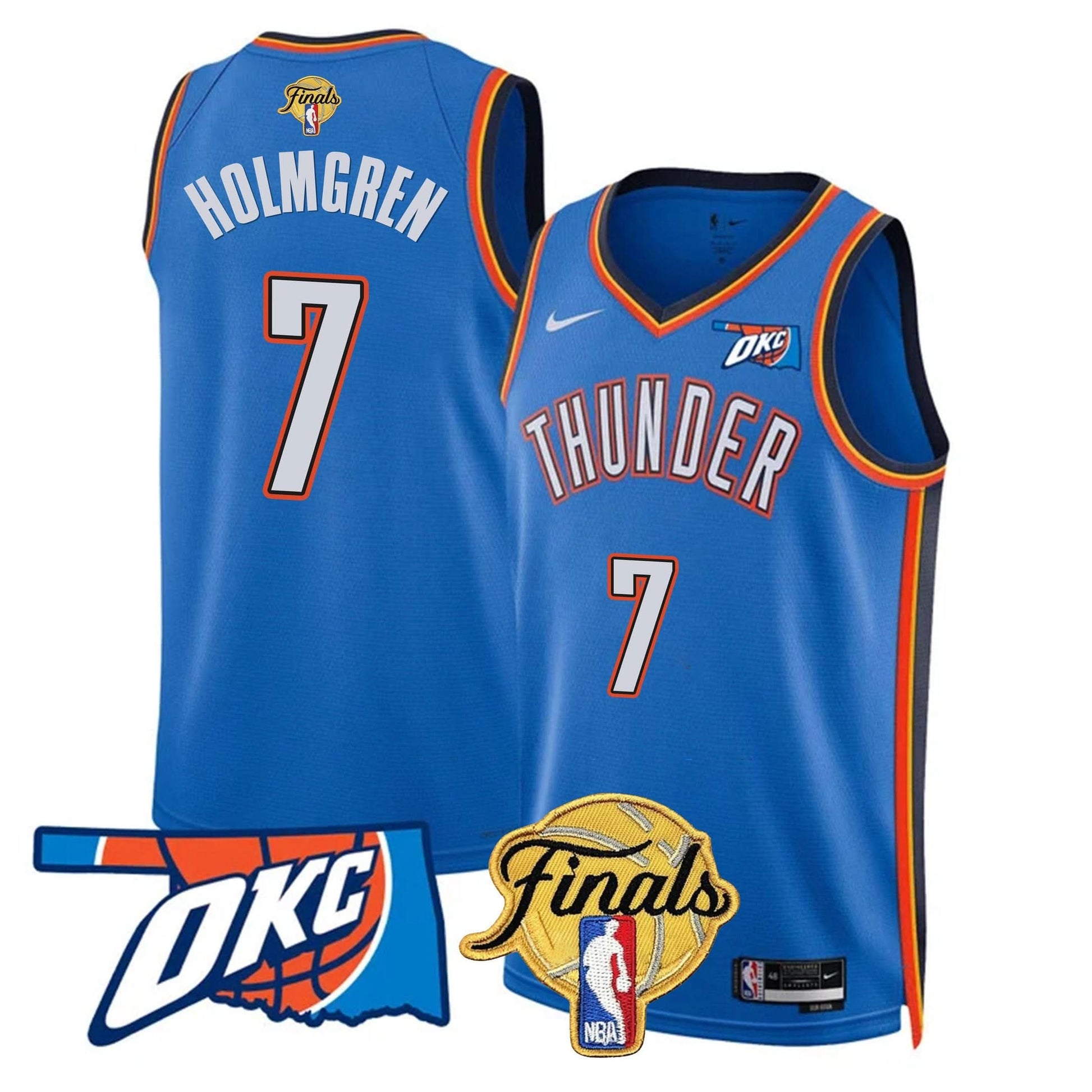Oklahoma City Thunder Jersey - Final Patch - All Stitched