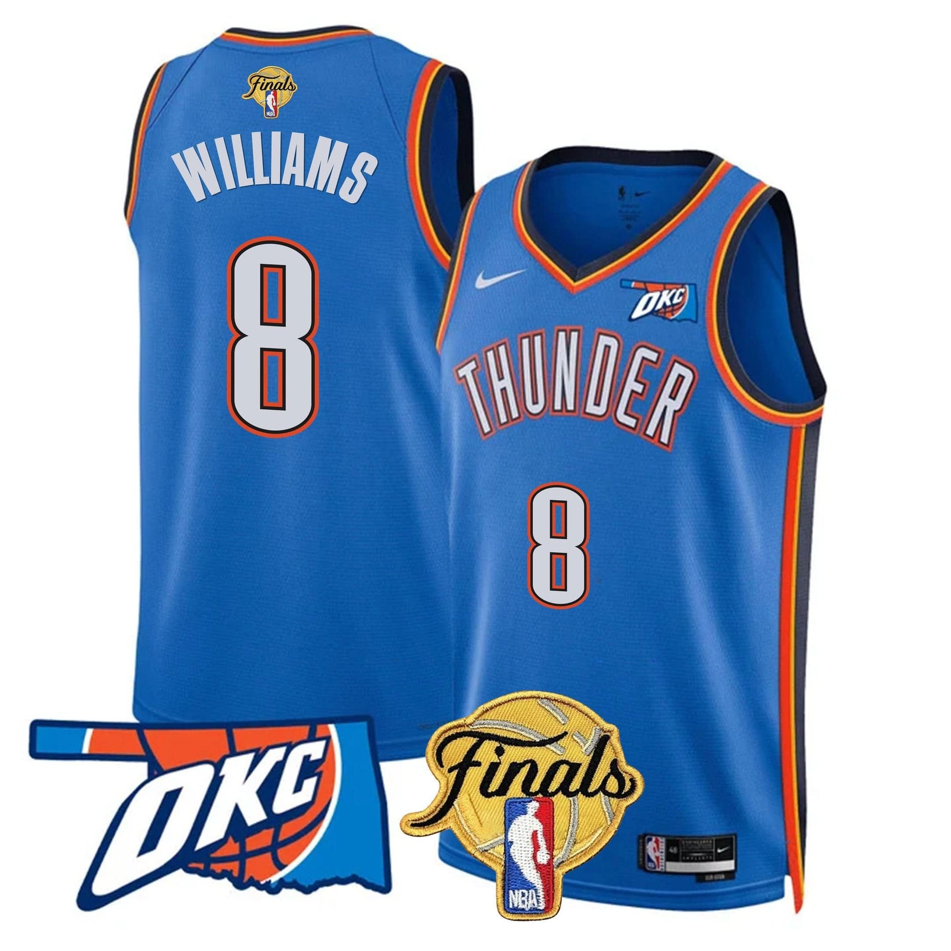 Oklahoma City Thunder Jersey - Final Patch - All Stitched