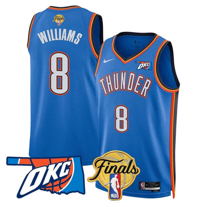 Oklahoma City Thunder Jersey - Final Patch - All Stitched