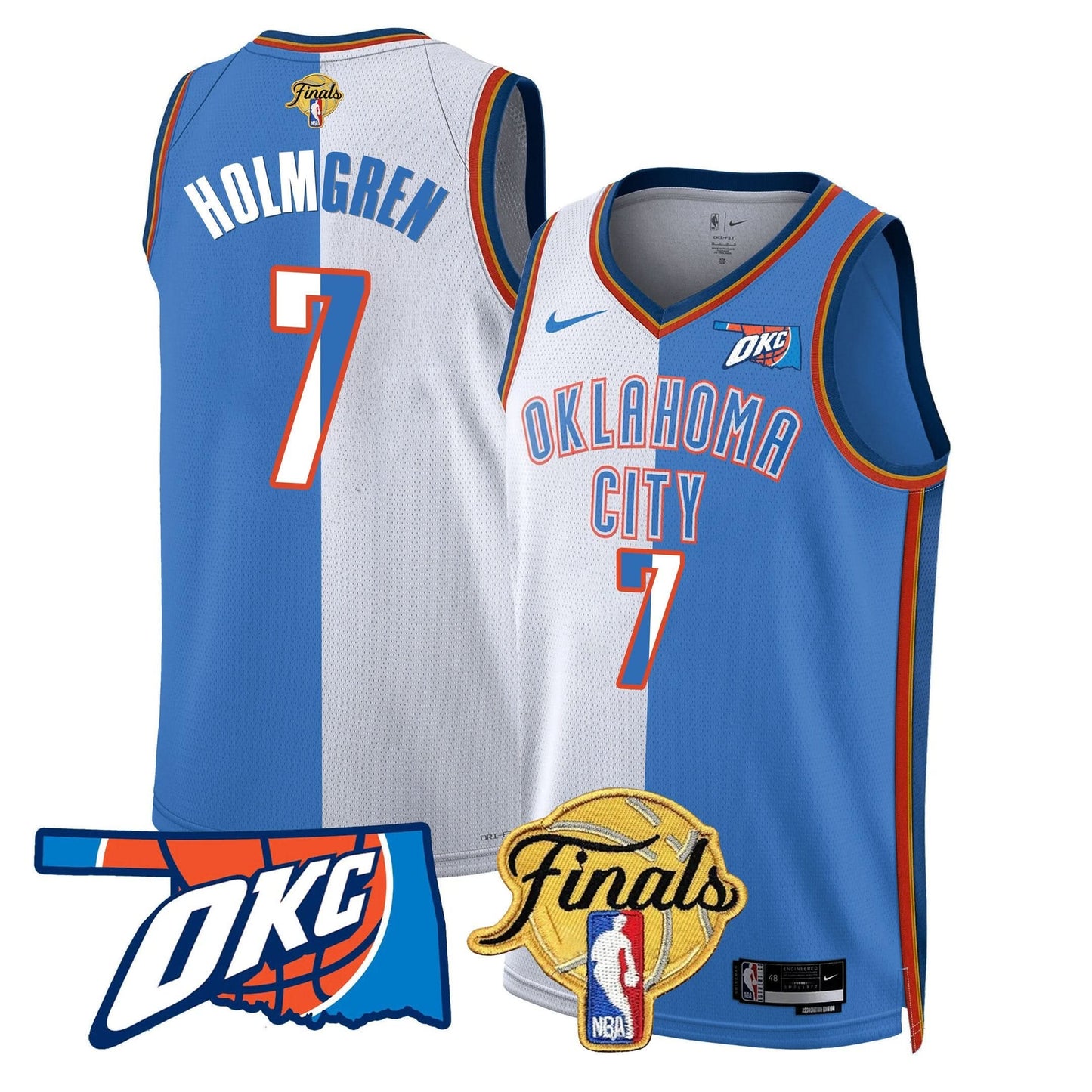 Oklahoma City Thunder Jersey - Final Patch - All Stitched