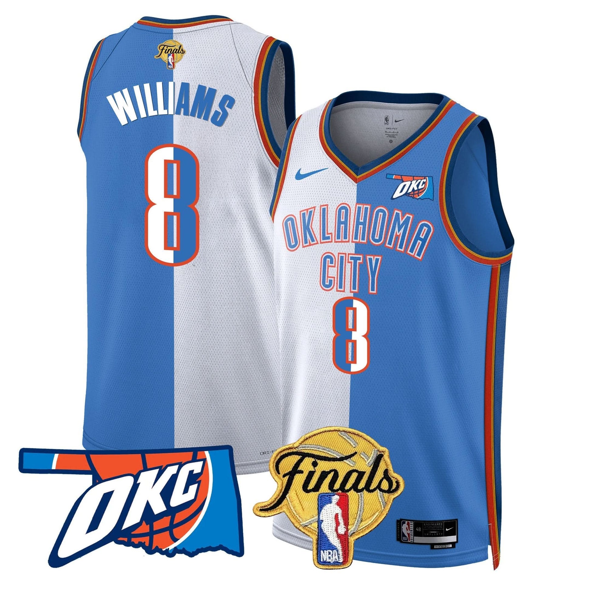 Oklahoma City Thunder Jersey - Final Patch - All Stitched