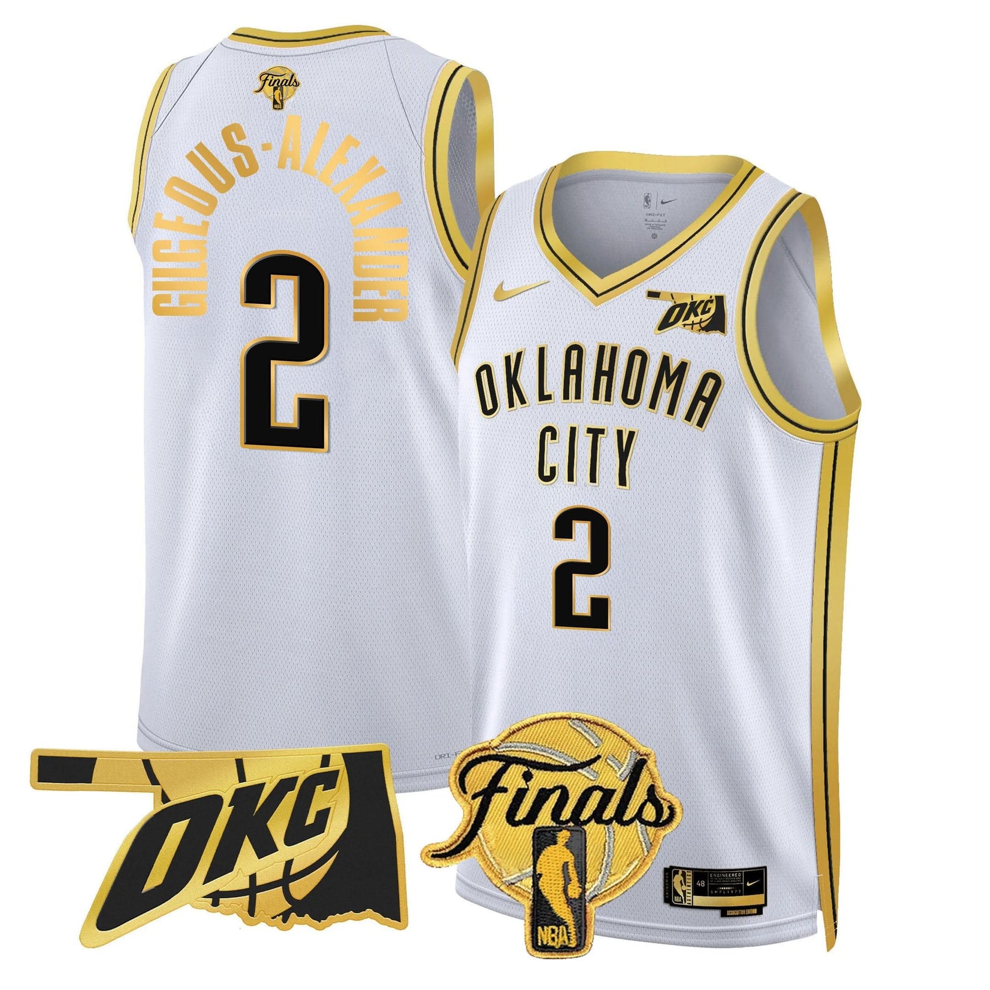 Oklahoma City Thunder Jersey - Final Patch - All Stitched