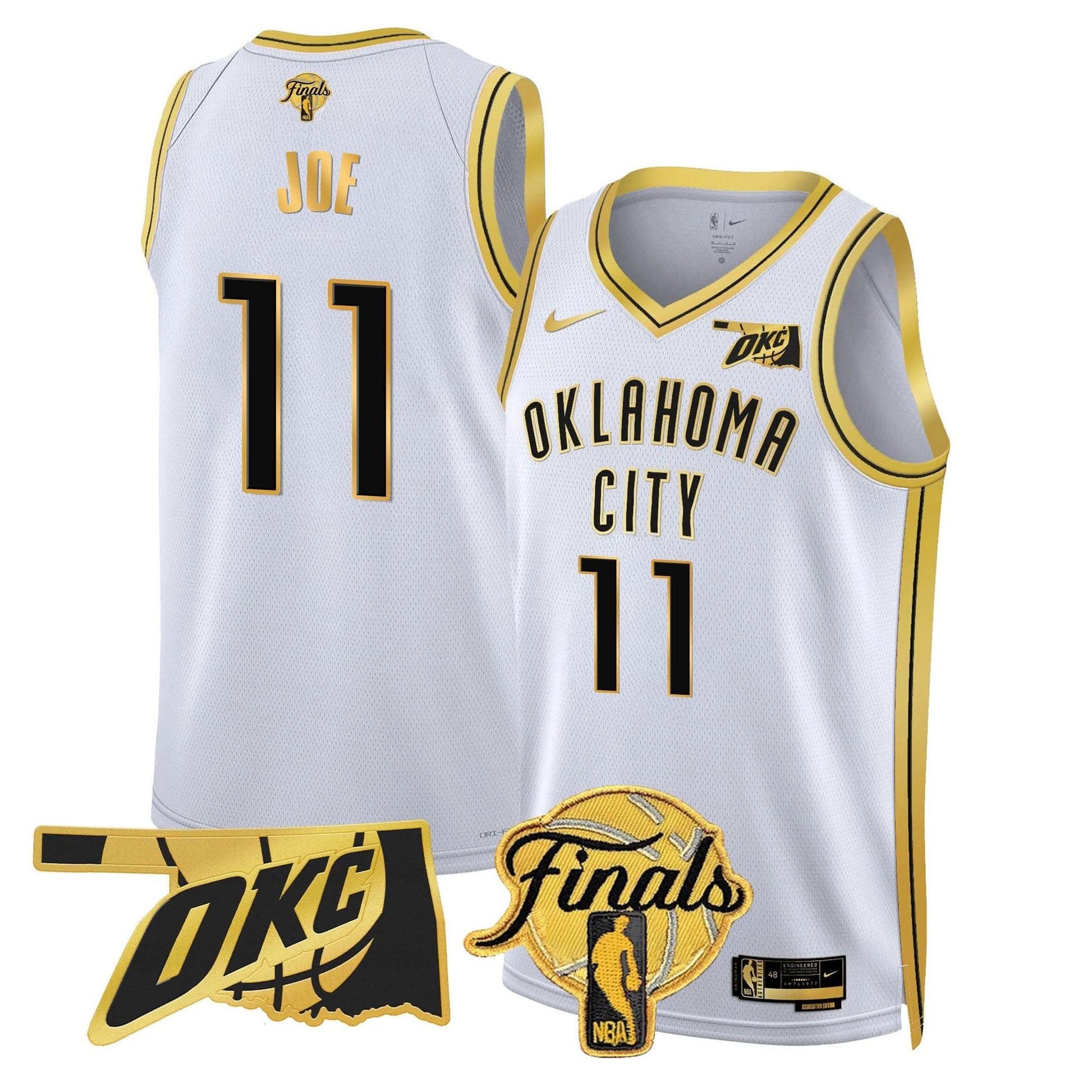 Oklahoma City Thunder Jersey - Final Patch - All Stitched