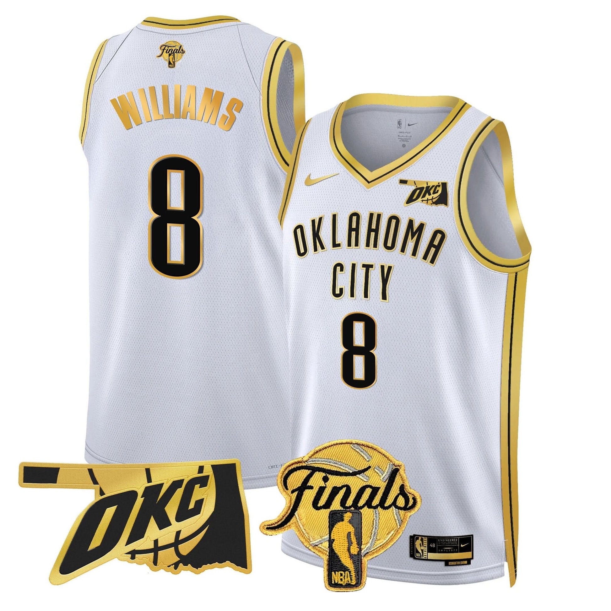 Oklahoma City Thunder Jersey - Final Patch - All Stitched