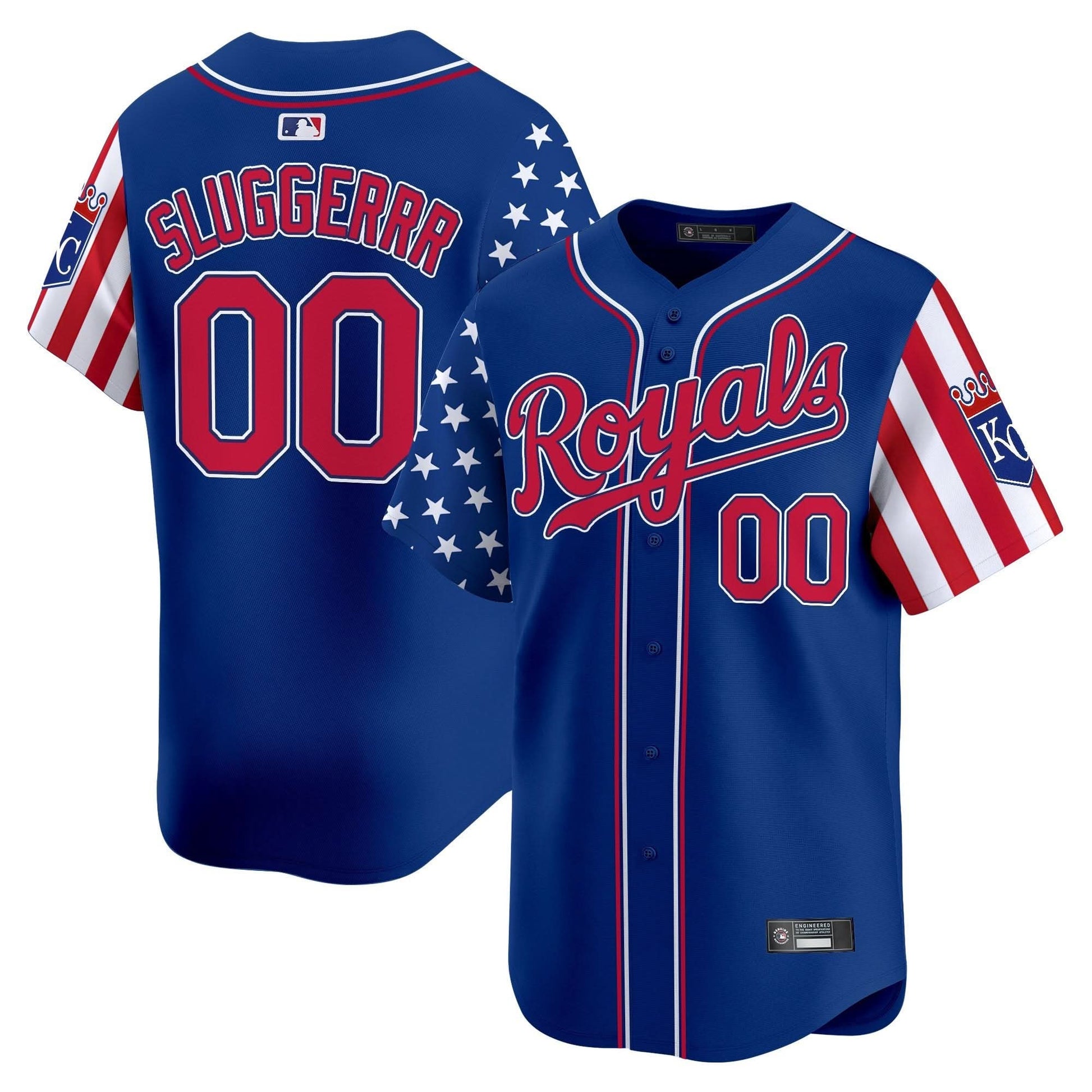 Kansas City Royals 2025 Independence Day Vapor Premier Limited Jersey - All Stitched