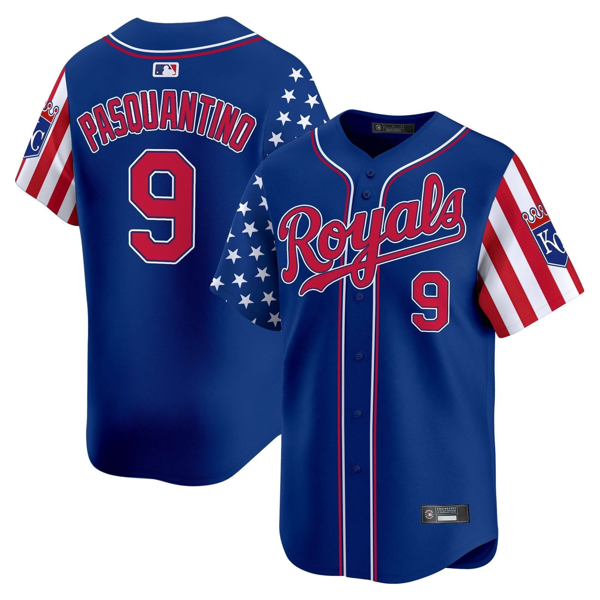 Kansas City Royals 2025 Independence Day Vapor Premier Limited Jersey - All Stitched