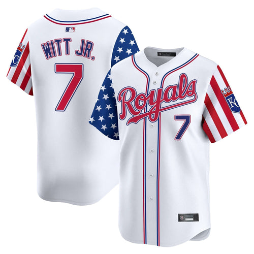 Kansas City Royals 2025 Independence Day Vapor Premier Limited Jersey - All Stitched