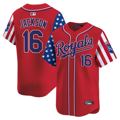 Kansas City Royals 2025 Independence Day Vapor Premier Limited Jersey - All Stitched