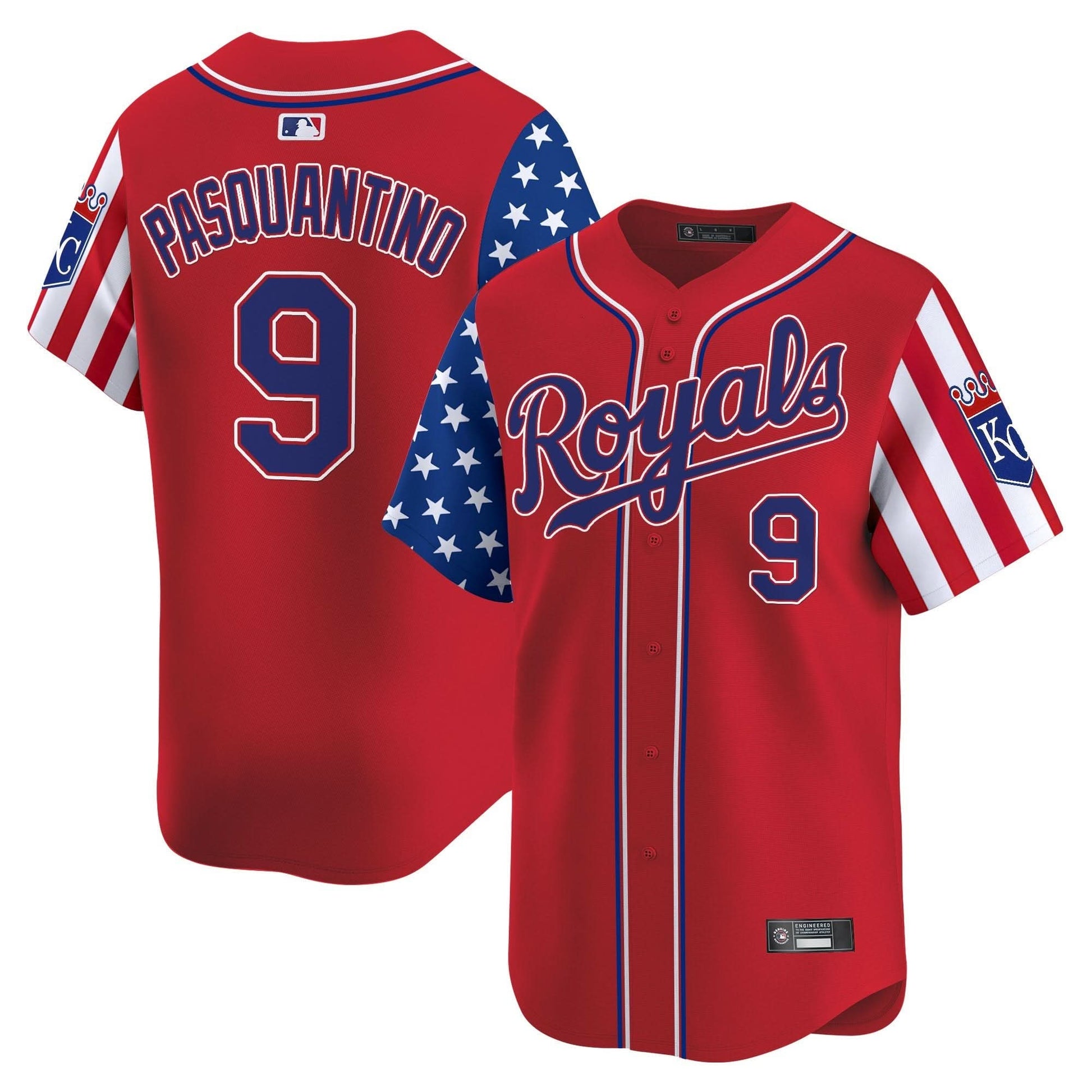 Kansas City Royals 2025 Independence Day Vapor Premier Limited Jersey - All Stitched