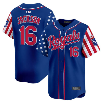 Kansas City Royals 2025 Independence Day Vapor Premier Limited Jersey - All Stitched