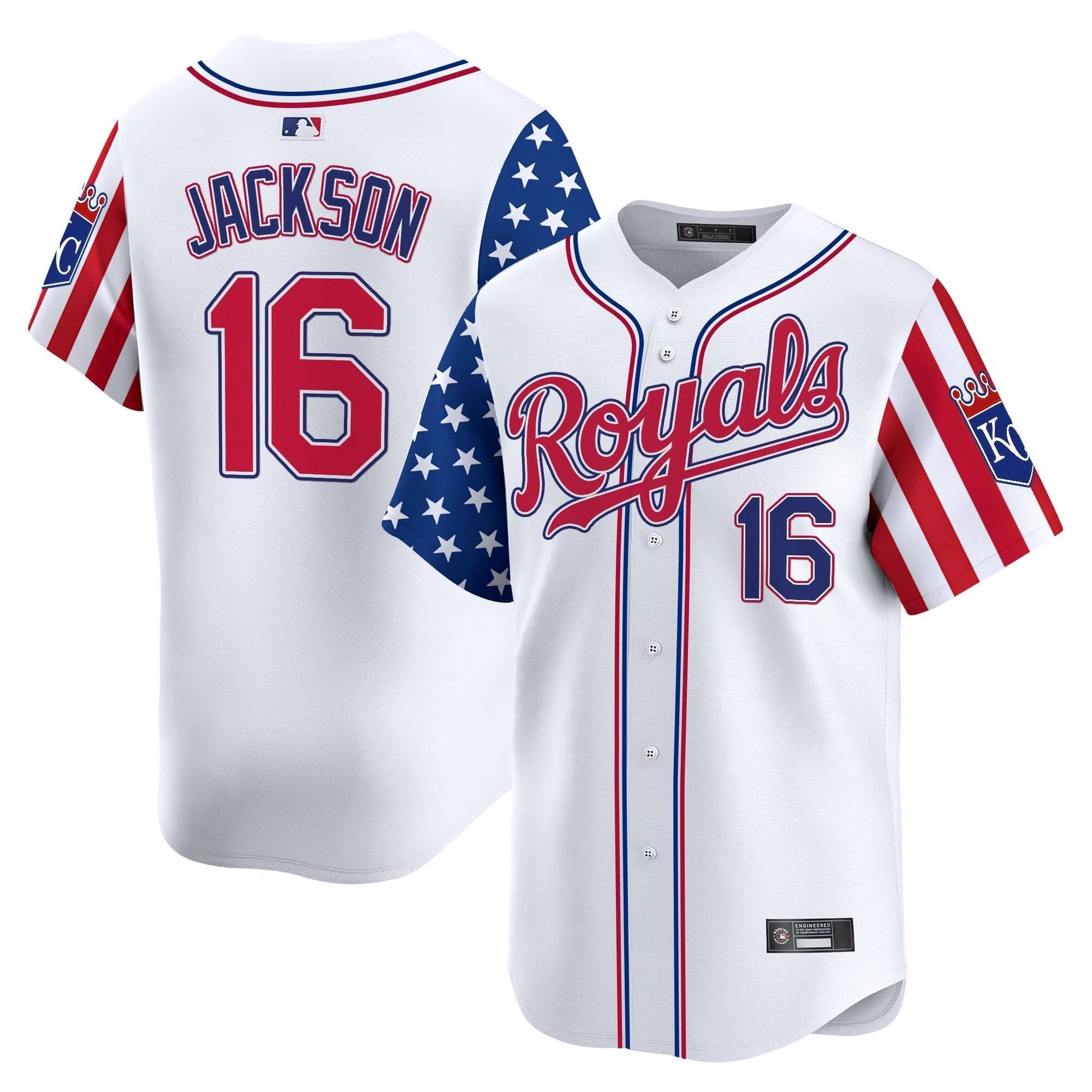Kansas City Royals 2025 Independence Day Vapor Premier Limited Jersey - All Stitched