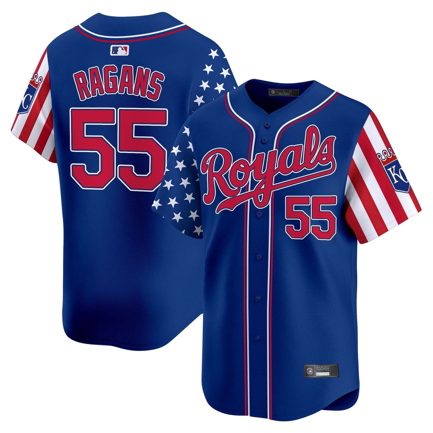 Kansas City Royals 2025 Independence Day Vapor Premier Limited Jersey - All Stitched