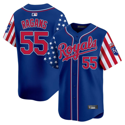 Kansas City Royals 2025 Independence Day Vapor Premier Limited Jersey - All Stitched
