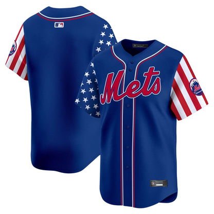 New York Mets 2025 Independence Day Vapor Premier Limited Jersey - All Stitched