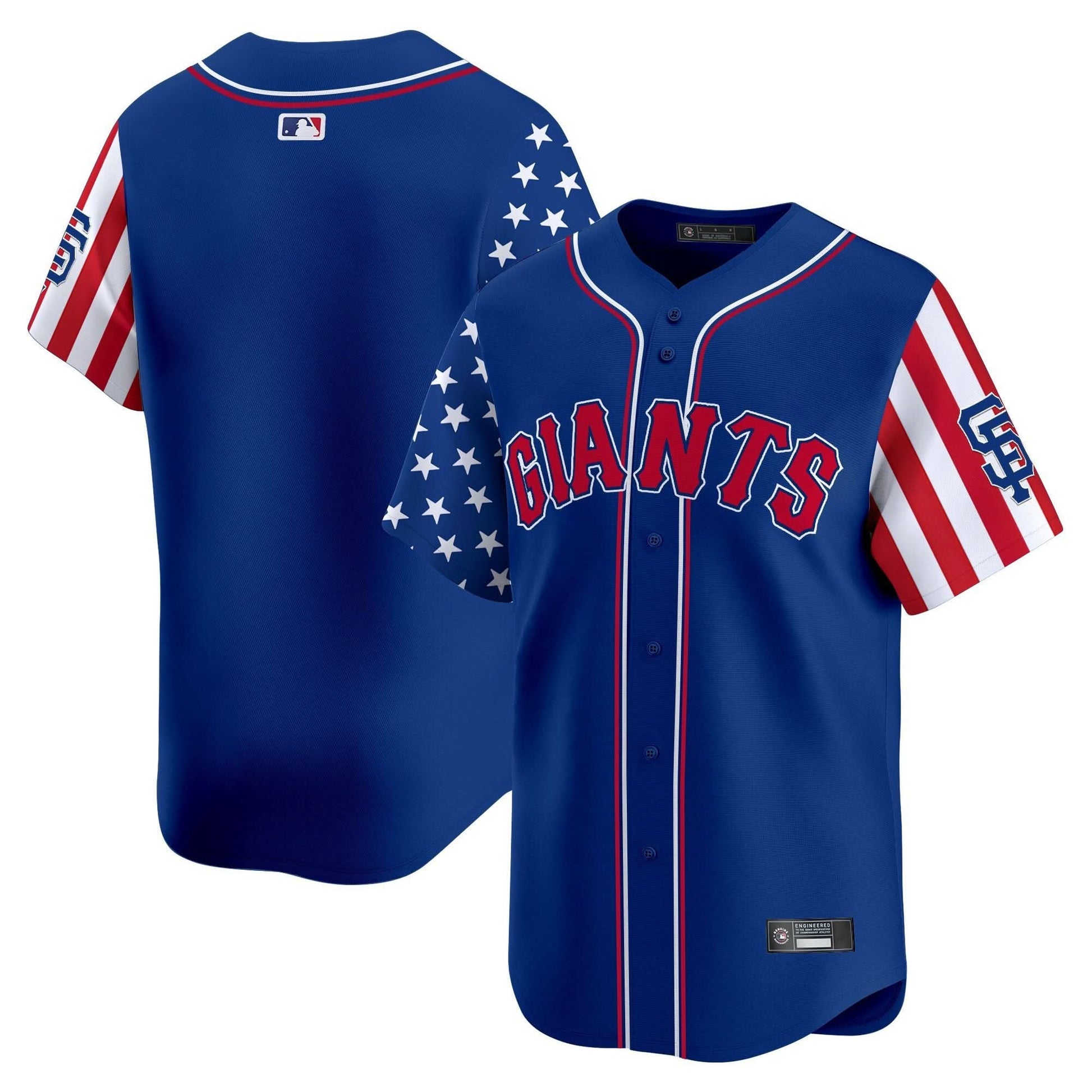 San Francisco Giants 2025 Independence Day Vapor Premier Limited Jersey - All Stitched