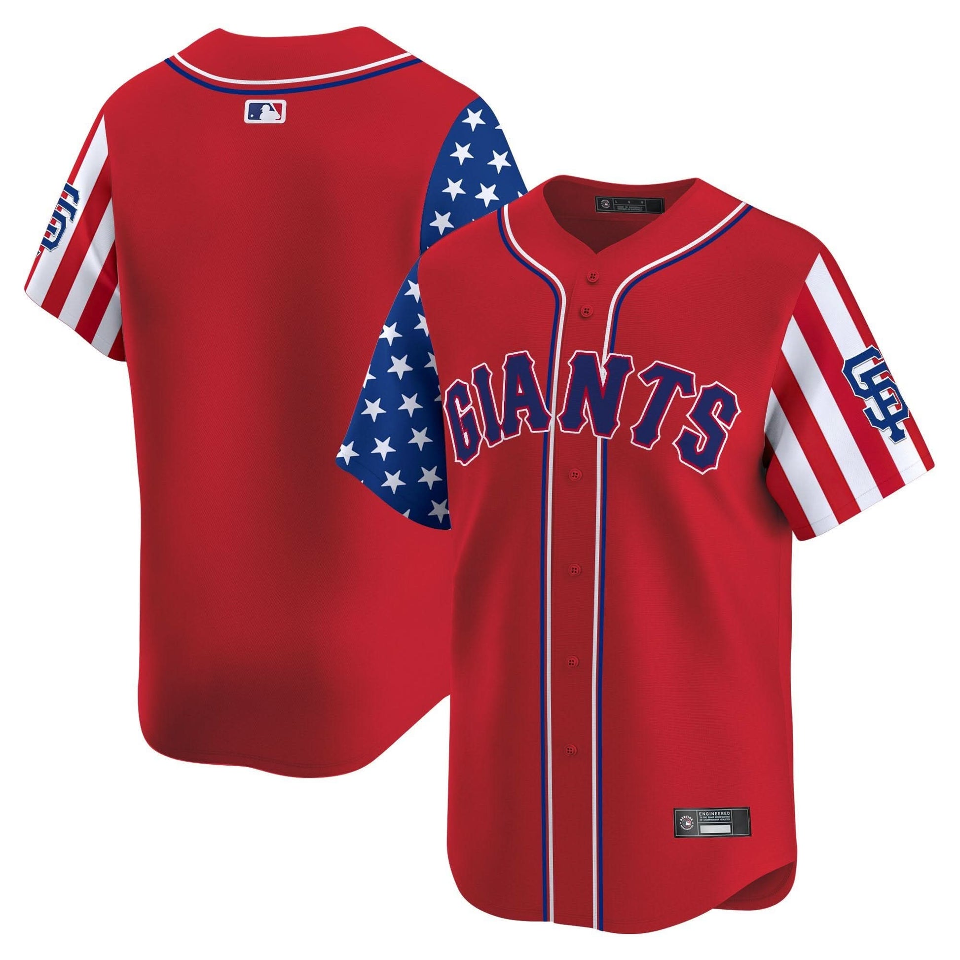 San Francisco Giants 2025 Independence Day Vapor Premier Limited Jersey - All Stitched