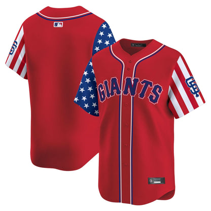 San Francisco Giants 2025 Independence Day Vapor Premier Limited Jersey - All Stitched