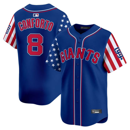San Francisco Giants 2025 Independence Day Vapor Premier Limited Jersey - All Stitched