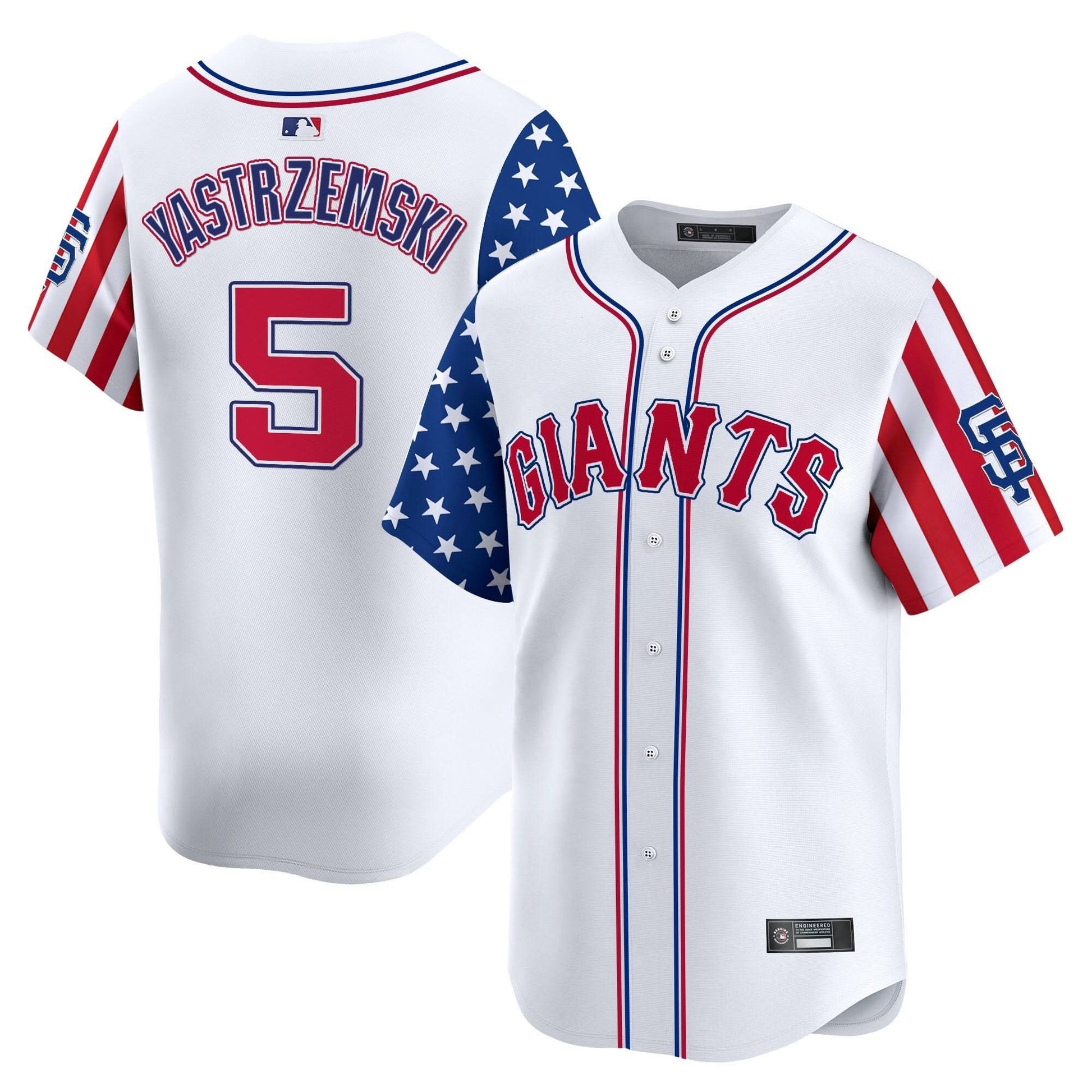 San Francisco Giants 2025 Independence Day Vapor Premier Limited Jersey - All Stitched