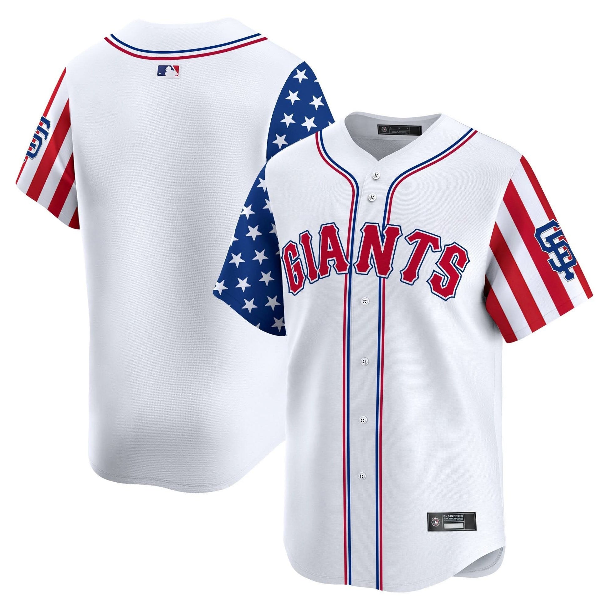San Francisco Giants 2025 Independence Day Vapor Premier Limited Jersey - All Stitched