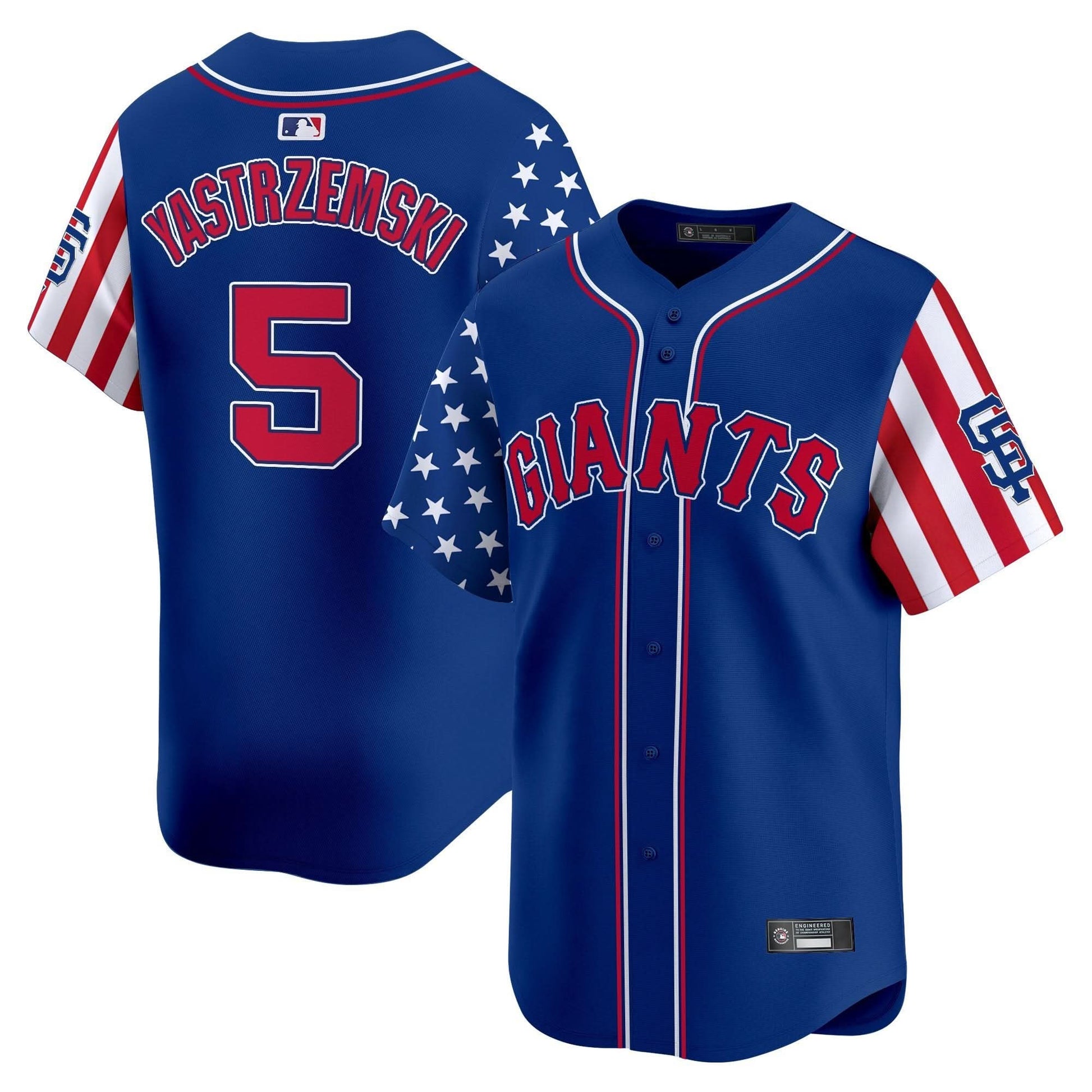 San Francisco Giants 2025 Independence Day Vapor Premier Limited Jersey - All Stitched