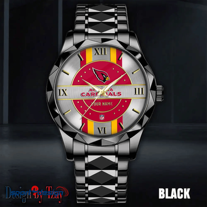 Arizona Cardinals Business Watch For Men Automatic Mechanical Stainless Steel Band 2025