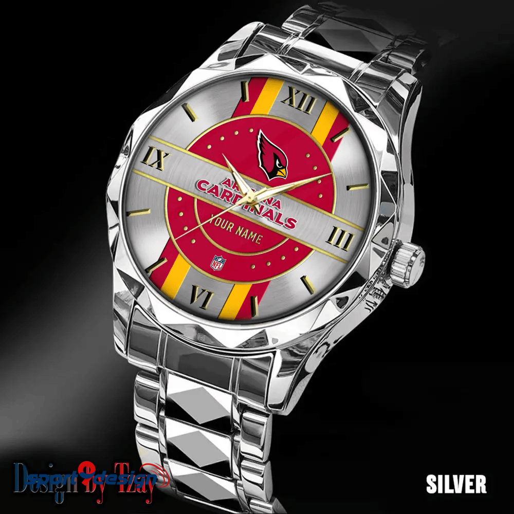 Arizona Cardinals Business Watch For Men Automatic Mechanical Stainless Steel Band 2025