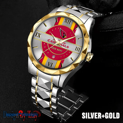 Arizona Cardinals Business Watch For Men Automatic Mechanical Stainless Steel Band 2025