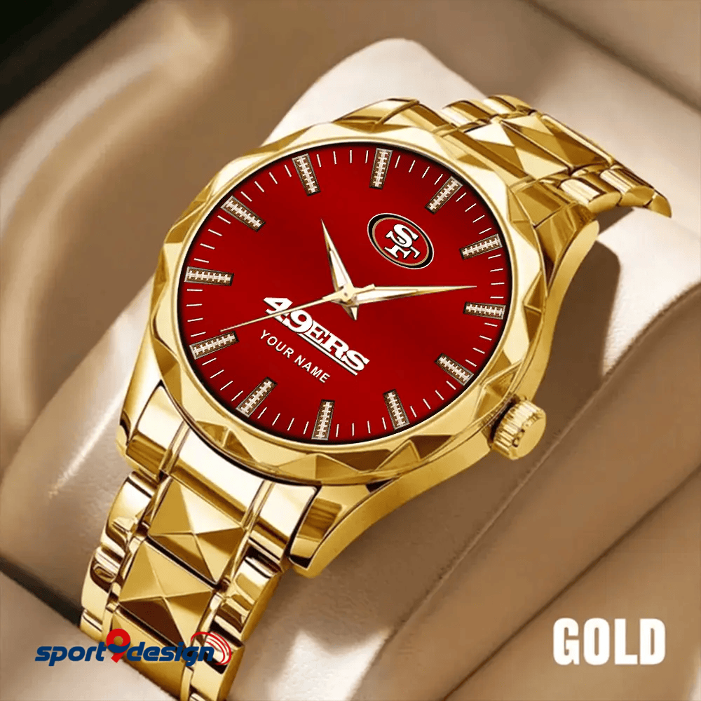 San Francisco 49ers Luxury Diamond Men Watch Trending 2025 sptdmws47