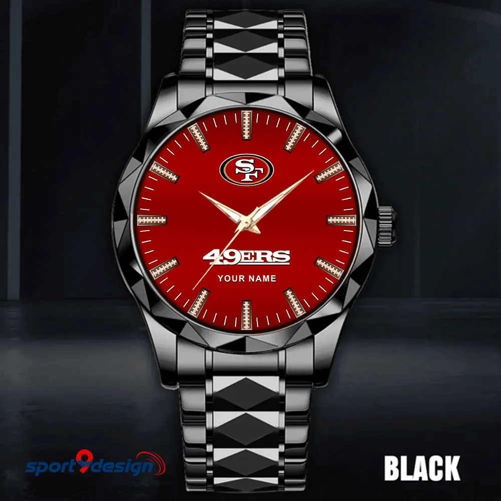 San Francisco 49ers Luxury Diamond Men Watch Trending 2025 sptdmws47
