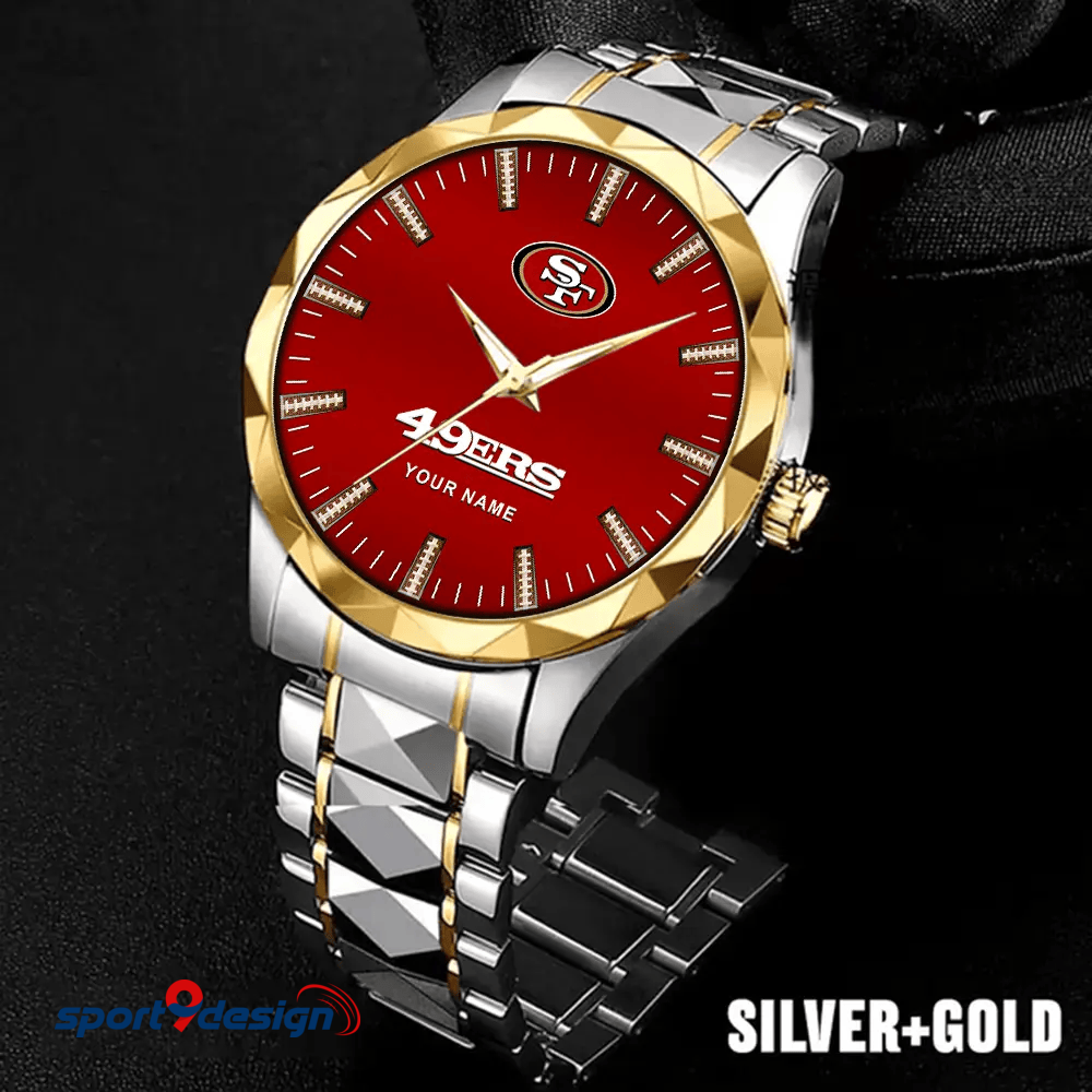 San Francisco 49ers Luxury Diamond Men Watch Trending 2025 sptdmws47