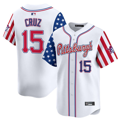 Pittsburgh Pirates 2025 Independence Day Vapor Premier Limited Jersey - All Stitched