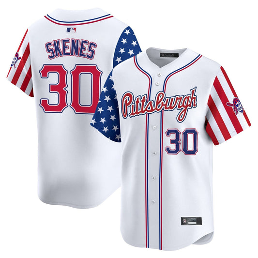 Pittsburgh Pirates 2025 Independence Day Vapor Premier Limited Jersey - All Stitched