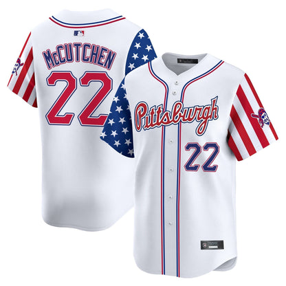Pittsburgh Pirates 2025 Independence Day Vapor Premier Limited Jersey - All Stitched