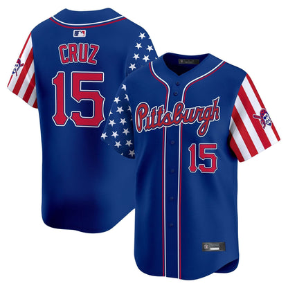 Pittsburgh Pirates 2025 Independence Day Vapor Premier Limited Jersey - All Stitched