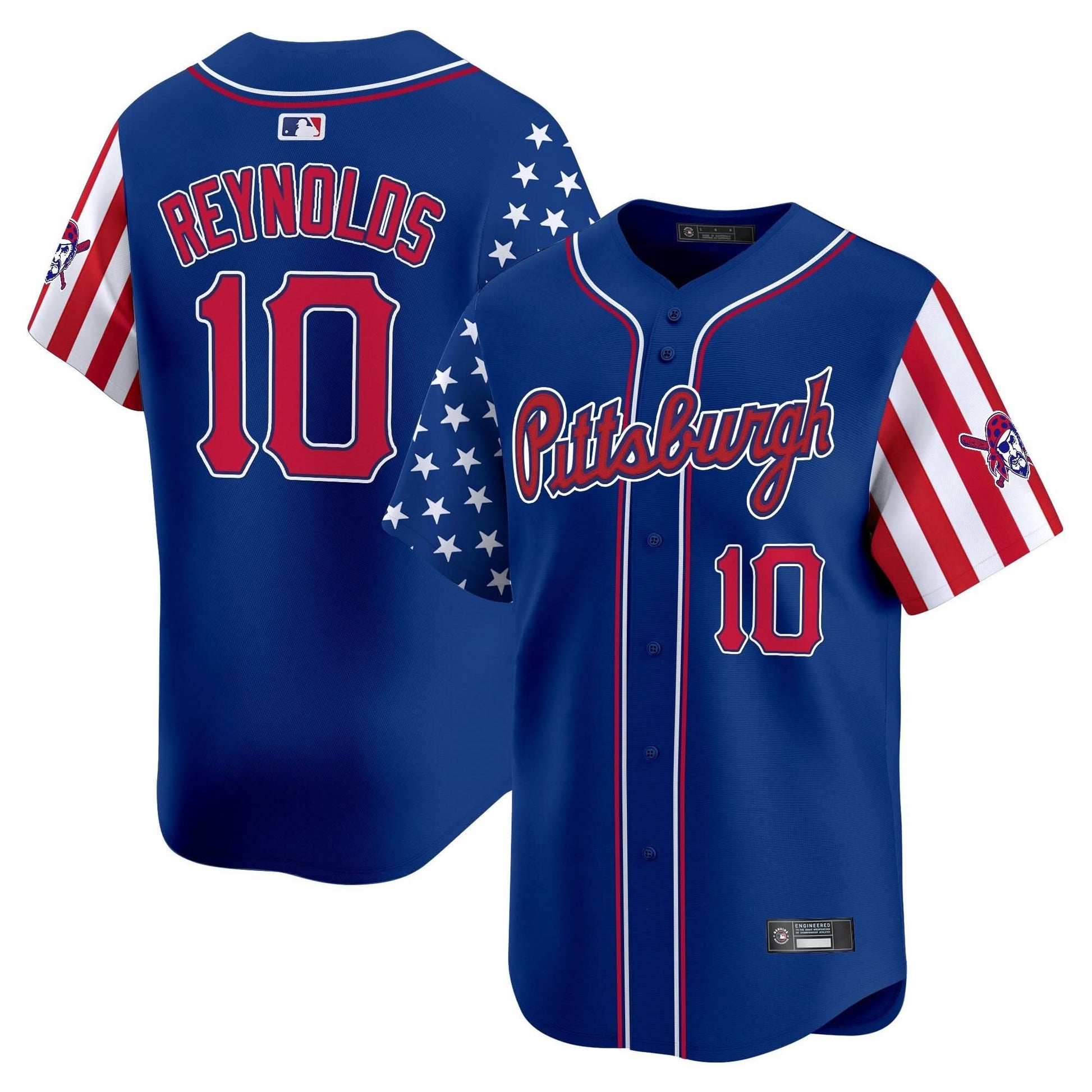 Pittsburgh Pirates 2025 Independence Day Vapor Premier Limited Jersey - All Stitched