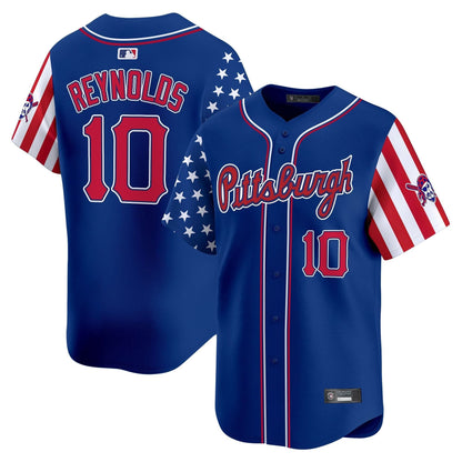 Pittsburgh Pirates 2025 Independence Day Vapor Premier Limited Jersey - All Stitched