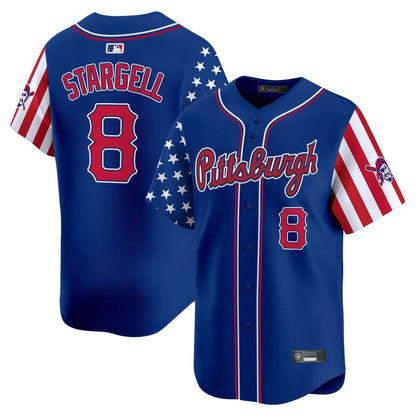 Pittsburgh Pirates 2025 Independence Day Vapor Premier Limited Jersey - All Stitched